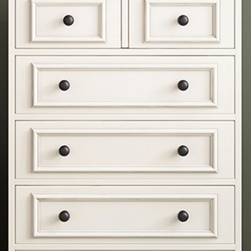 American Traditional Vertical Lingerie Chest Wood Storage Chest for Bedroom