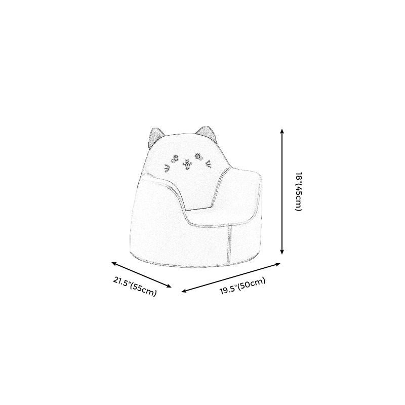 PU Arms Included Barrel Accent Chair with Fixed Back, Flared Arms for Living Room