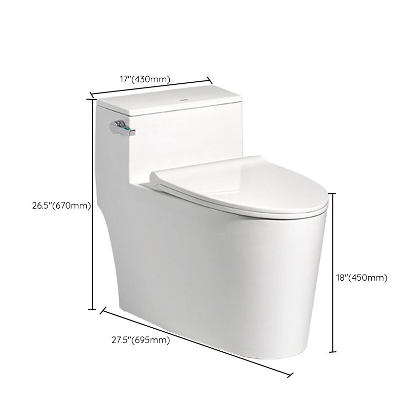 Contemporary White Flush Toilet Ceramic Urine Toilet for Bathroom
