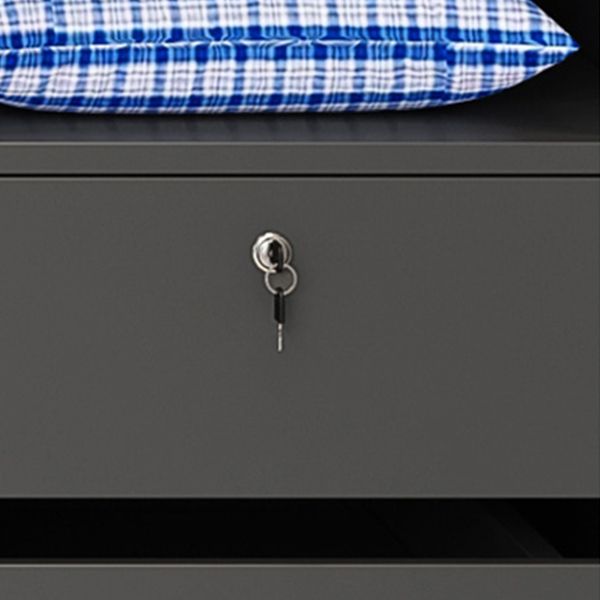 Engineered Wood Wardrobe Cabinet Contemporary Grey Wardrobe Armoire