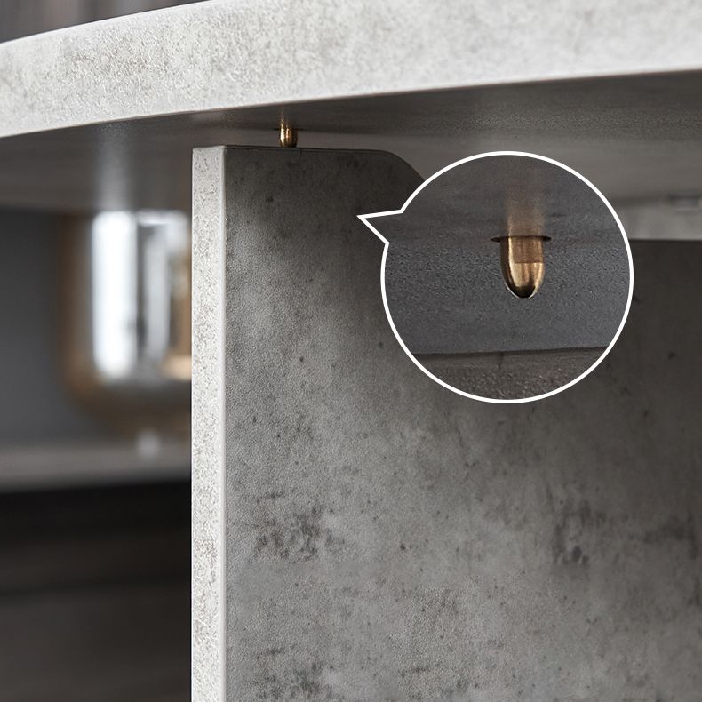 Opvouwbare kunstmatige houten boventafel Uitbreidbare ronde tafel met bakbasis