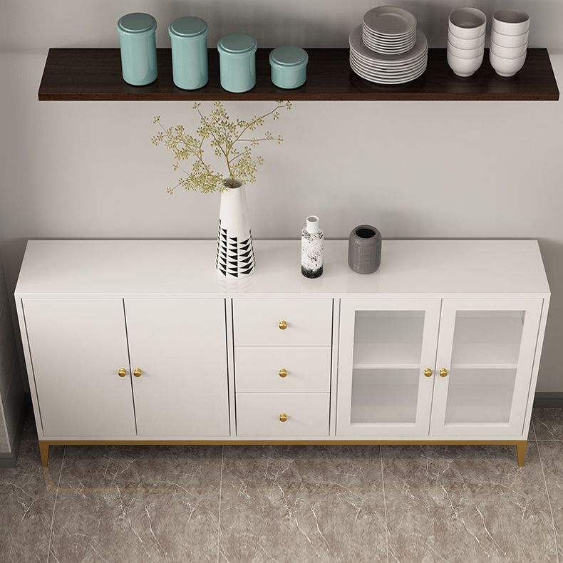 32"H Sideboard Glam Style Sideboard Buffet for Living Room and Kitchen