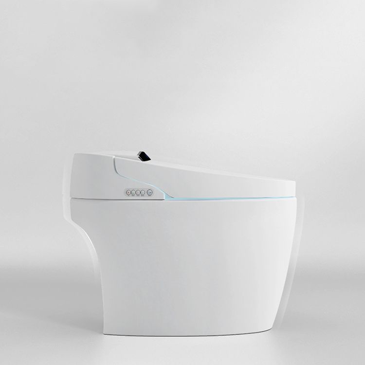 Modern Heated Seat Flush Toilet Floor Mount White Toilet with Toilet Seat
