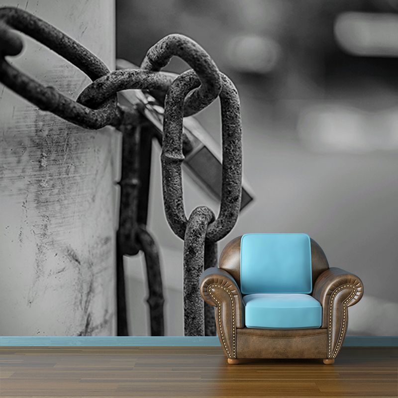 Metal Mural Industrial Style Mildew Resistant Decorative Boys Bedroom Wall Covering