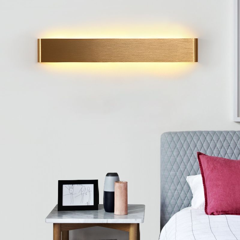 Square Shape Metal Wall Light Modern Style 1 Light Wall Mount Light Fixture