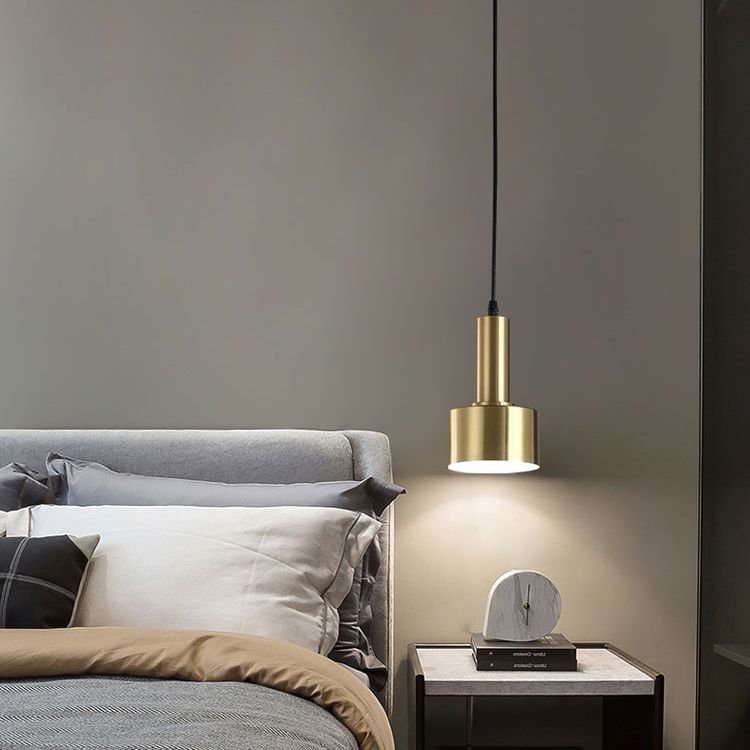 1-Licht-Metallzylinder Anhänger Licht moderner Stil Down Lighting für Esszimmer