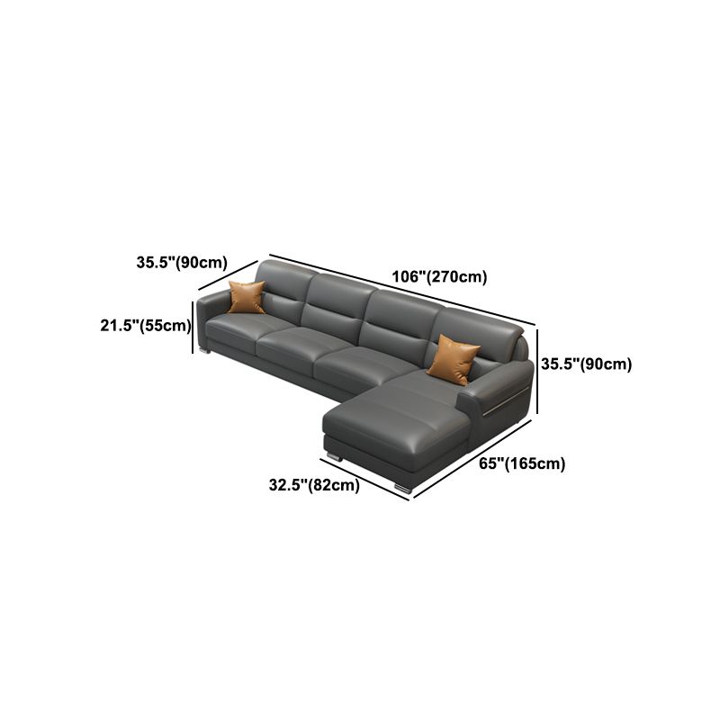 Genuine Leather Sectional/Sofa Modern Sectional for Living Room