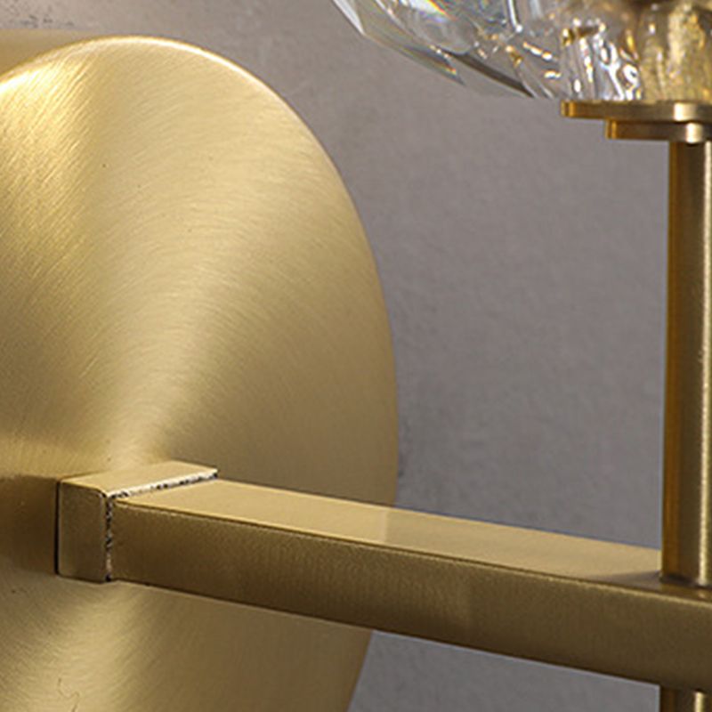 Moderne Messing Wandleuchte Globus Gold Wandleuchten mit Kristall für Schlafzimmer