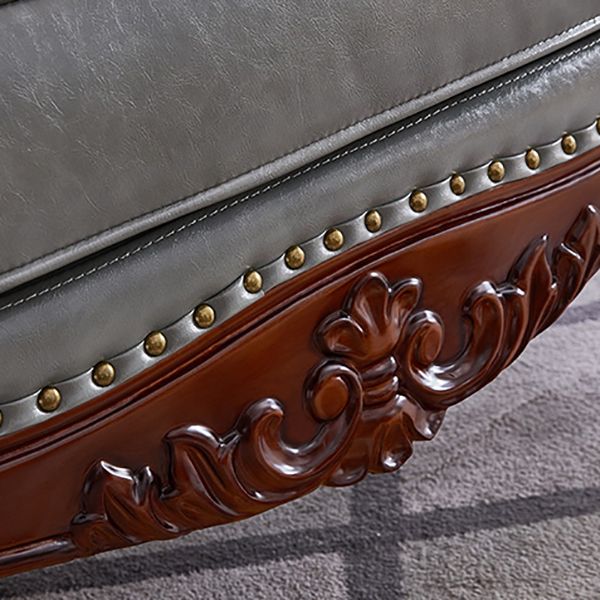 Traditional Upholstered Chaise Lounge Couch Leather Chaise Lounge Chair