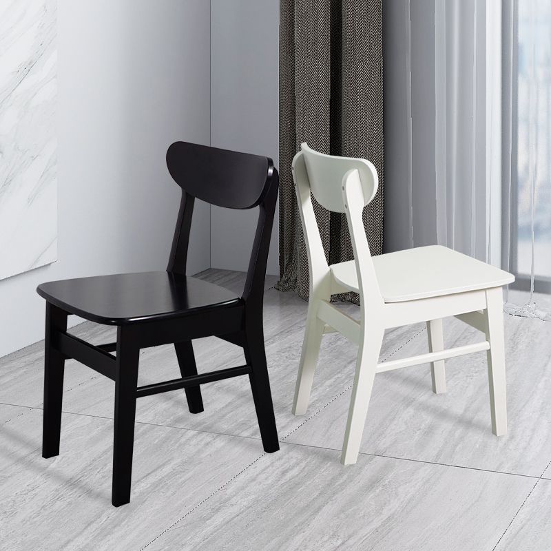 Silla auxiliar de comedor tapizada escandinava Silla de comedor con respaldo abierto