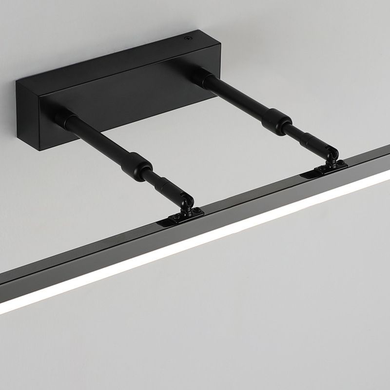 1-Light Metal Linear Mirror Wall Lighting Modern Style Wall Mounted Light Fixture