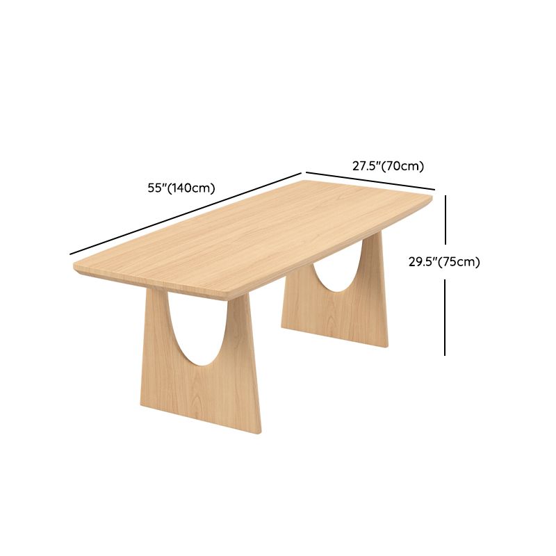 Modern Rectangle Wood Dining Table 1/5 Pieces Dining Set for Dining Room