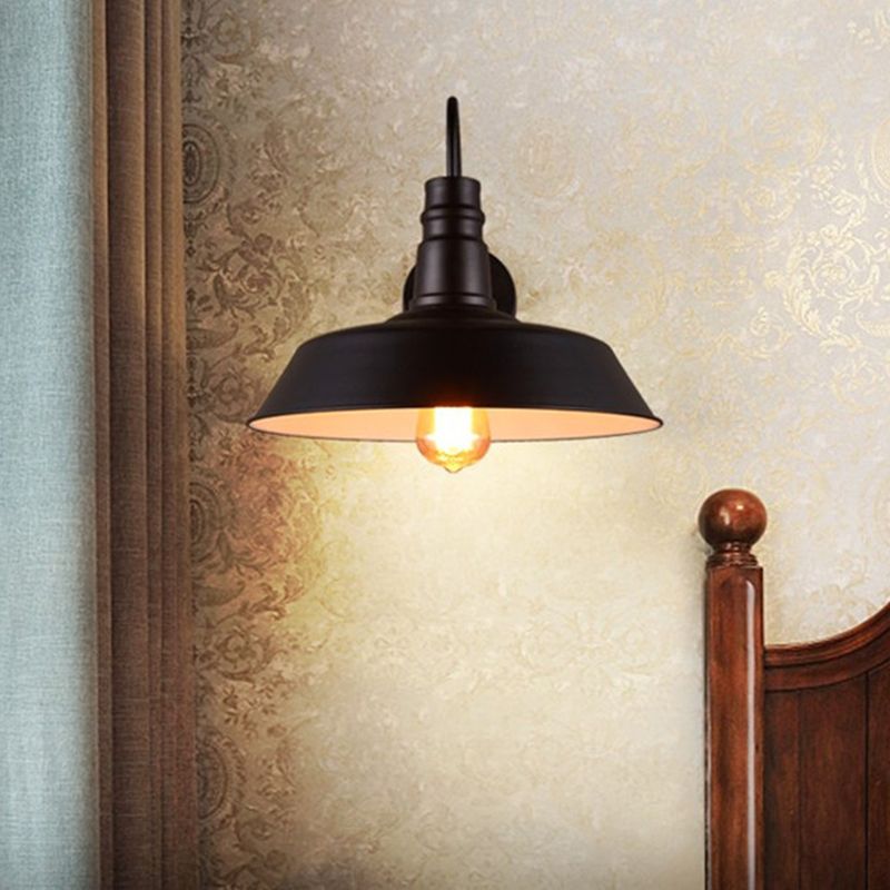 Schwarzer industrieller Stilleuchte Schmiedeeisen Wandlampe Lampenlampe für Esszimmer