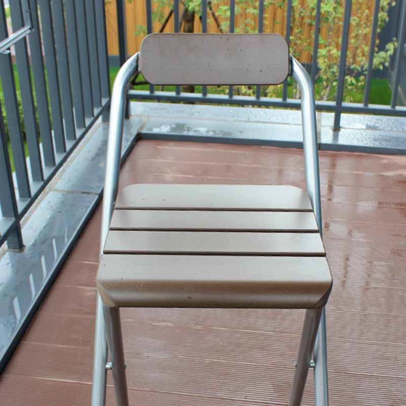 Taburetes de bar de madera sin brazos de estilo industrial, taburetes plegables para mostrador, 1 pieza