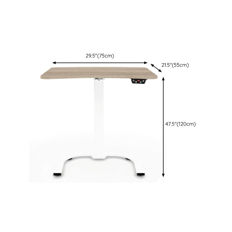 21" Wide Contemporary Standing Desk Adjustable Wooden Writing Desk