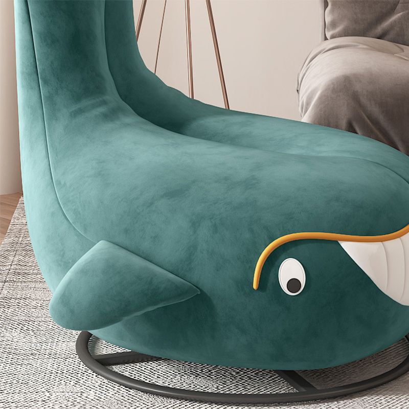 Contemporary Upholstered Armless with Black Legs Parsons Chair