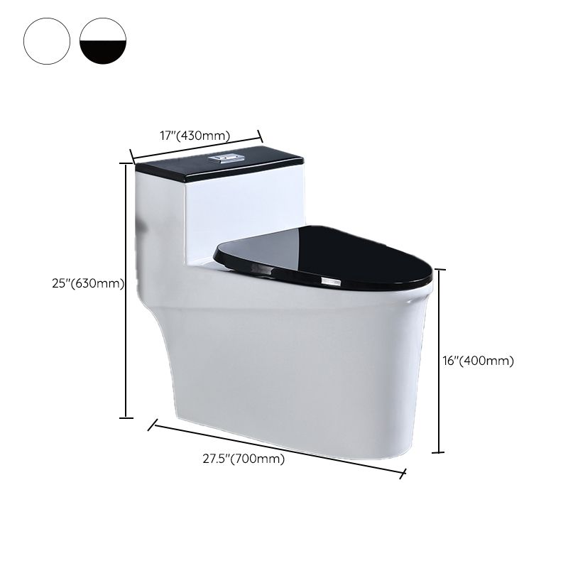 Traditional Floor Mounted Flush Toilet All In One Siphon Jet Toilet