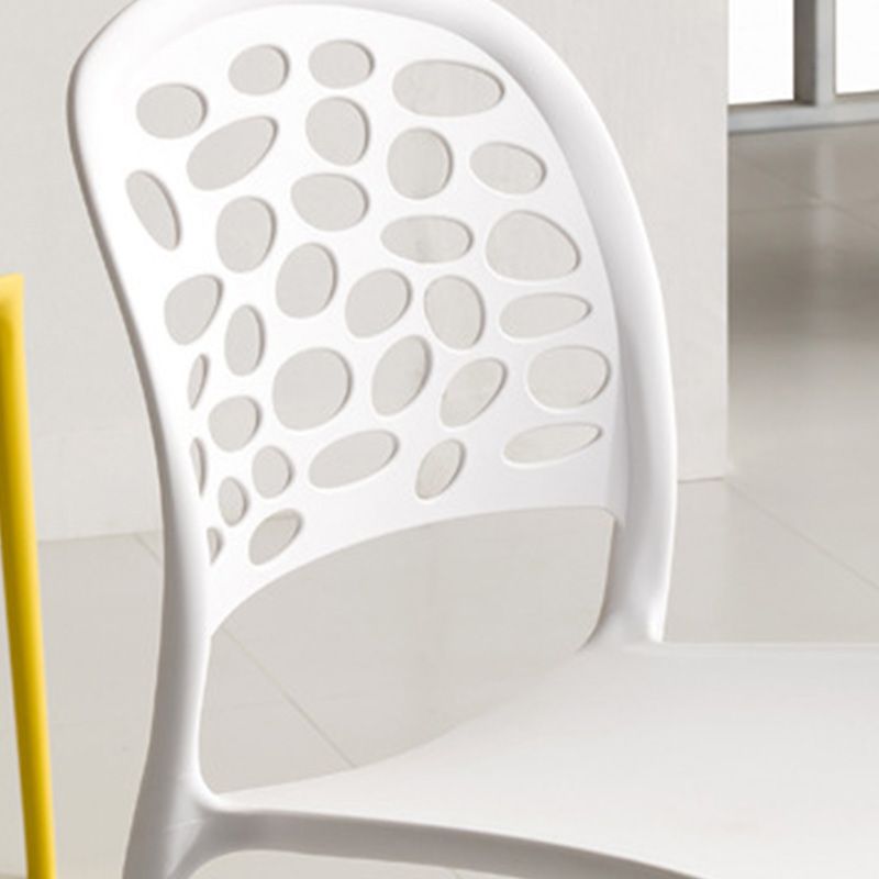 Modern Side Chair Open Back Plastic Dining Room Chair for Dining Room