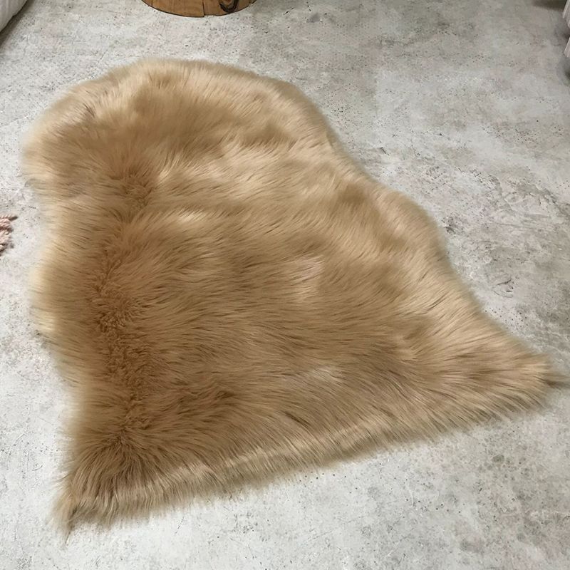 Warm effen kleurentapijt Veelkleurig tapijt in Scandinavische stijl Pluche Machinewasbaar functioneel tapijt voor slaapkamer