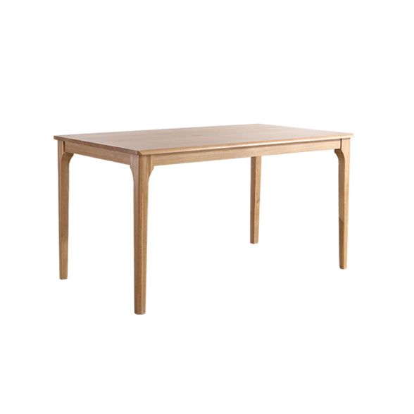Minimalist Style Solid Wood Dining Set with Traditional Height Table and 4 Legs Base for Home Use