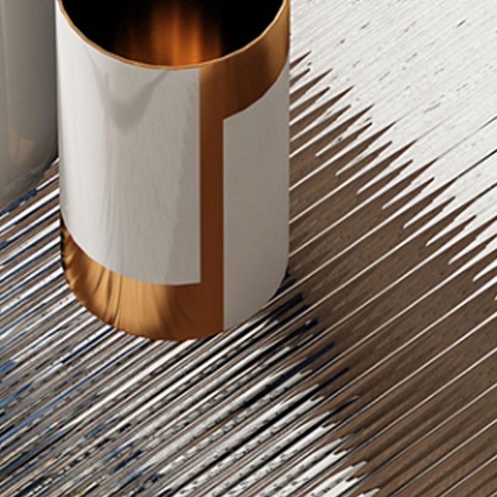 Modern 2 Piece Bunching Tables with Wooden Shelf and 4 Iron Legs