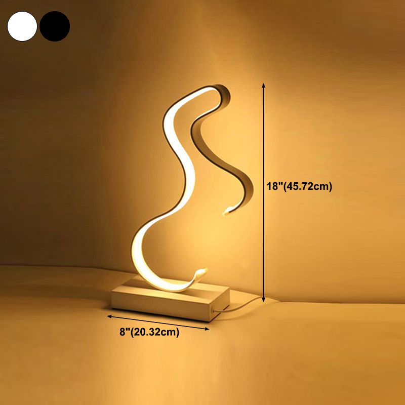 Eenvoudstijl tafel licht metalen slaapkamer led nachttafel lamp