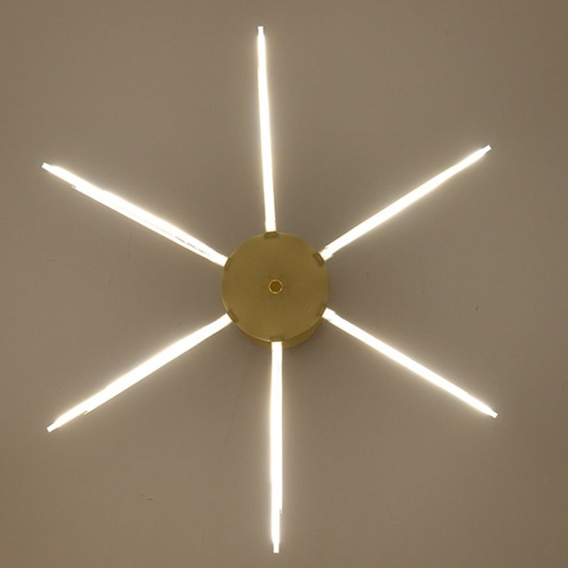 Apparecchi a soffitto in metallo oro appeso a ciondoli a farfalla a led contemporanei
