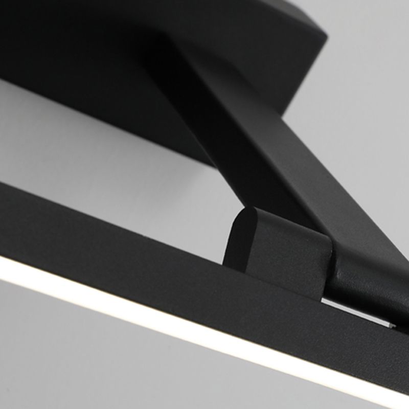 Metal Linear Shade Wall Sconce Modern Style 1 Light Mirror Wall Mounted Light Fixture