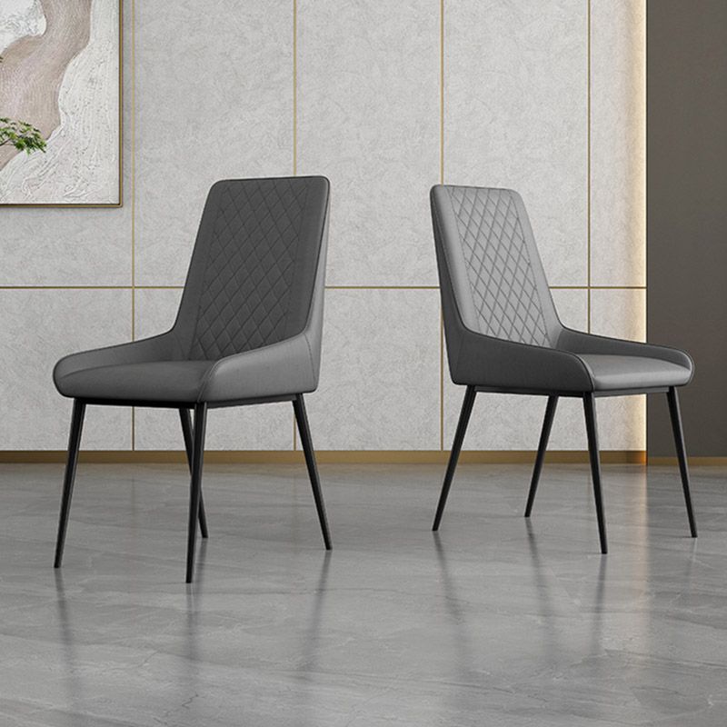 Industrial Upholstered Arm Dining Chair Kitchen Parsons Side Chair