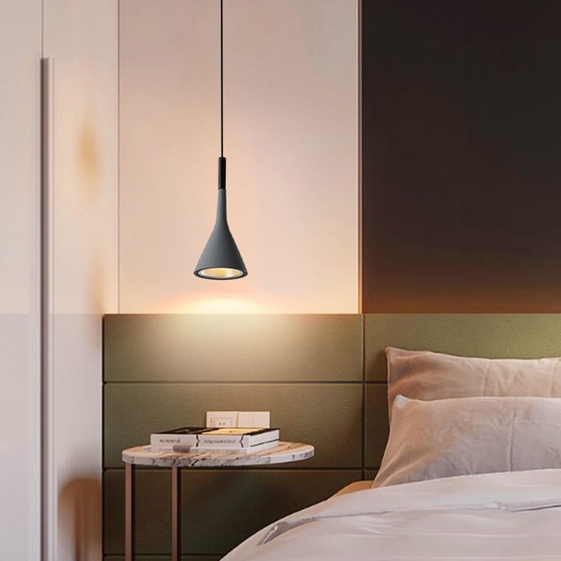 LED Metal Pendant lampe chambre à coucher moderne de style saccagé à style simple moderne