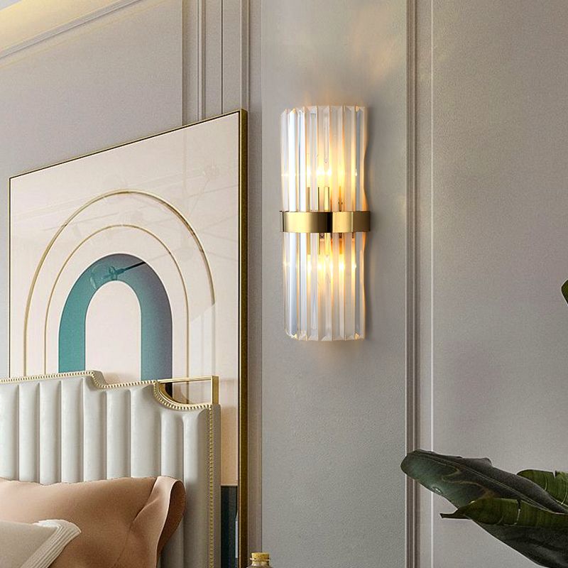 Forme géométrique Crystal Light Style moderne 2 lumières