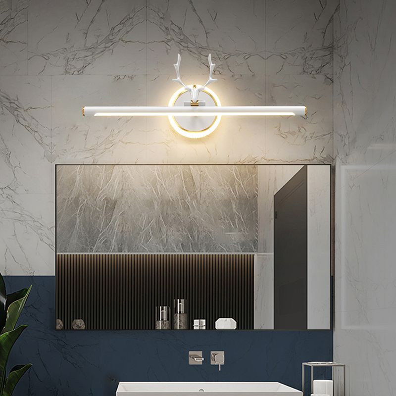 Metal Linear Shape Vanity Light Modern Style 1-Light Vanity Light Fixture