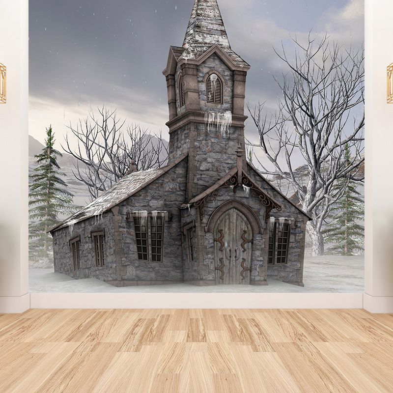 House Wall Mural Modern Decorative Living Room Wall Covering, Custom Size Available