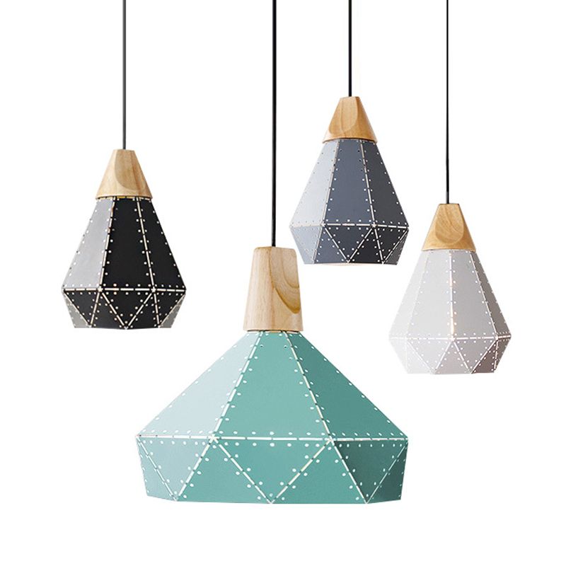Modern Geometric Pendant Light Metal 1 Light Pendant