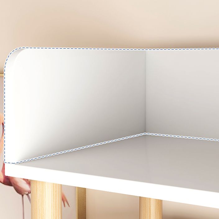 Modern Style Bookshelf Engineer Wood Open Back Bookcase for Home