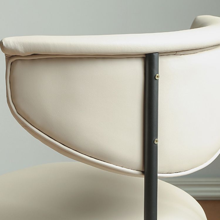 Contemporary Open Back Upholstered Dining Side Chair for Home