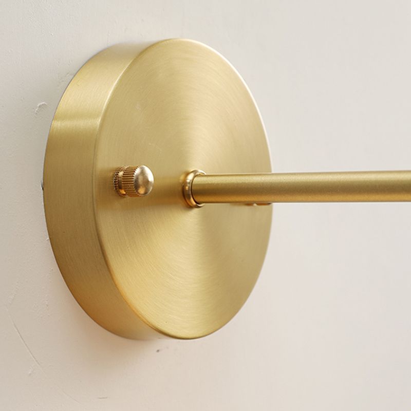 Idee per illuminazione da parete della decorazione della camera da letto moderno semplice con parete con parete in vetro semplice