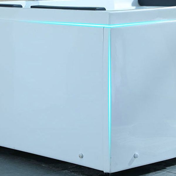 Modern Drop in Bath Acrylic Soaking White Rectangular Bathtub