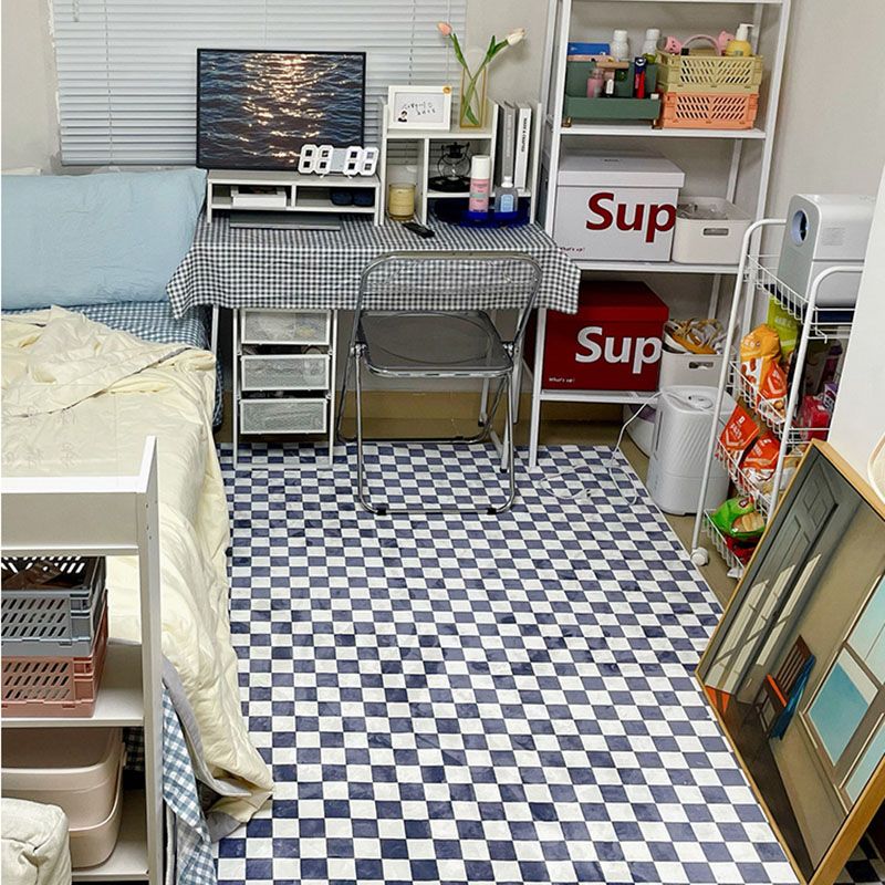 Beige Modern Area Rug Geometric Pattern Polyester Area Carpet Non-Slip Backing Rug for Bedroom