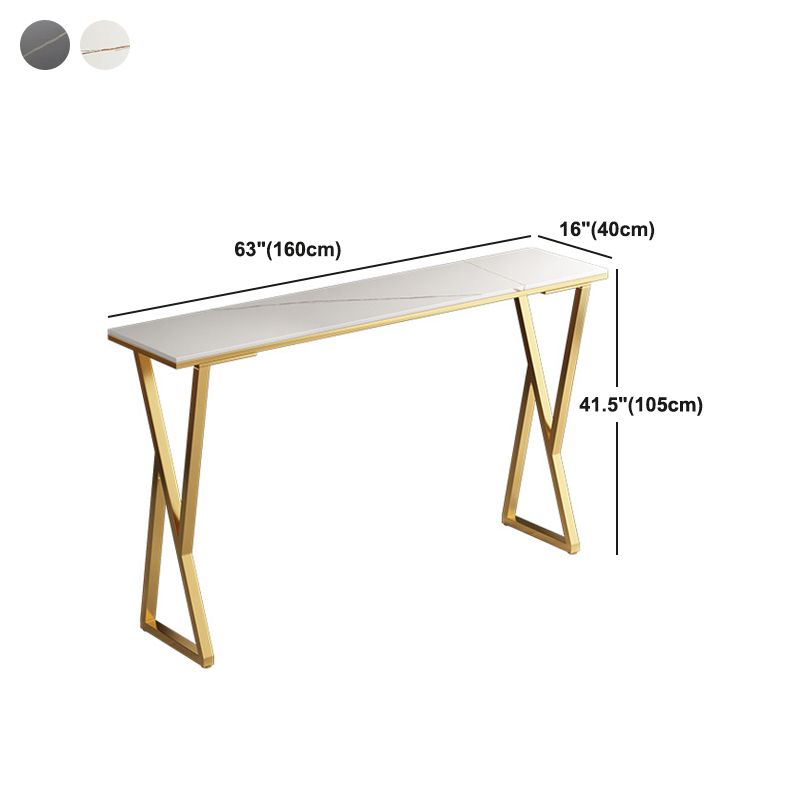 Rectangle Sintered Stone Bar Table Set, 1/3/4/7 Pieces Luxury Counter Table with Stools