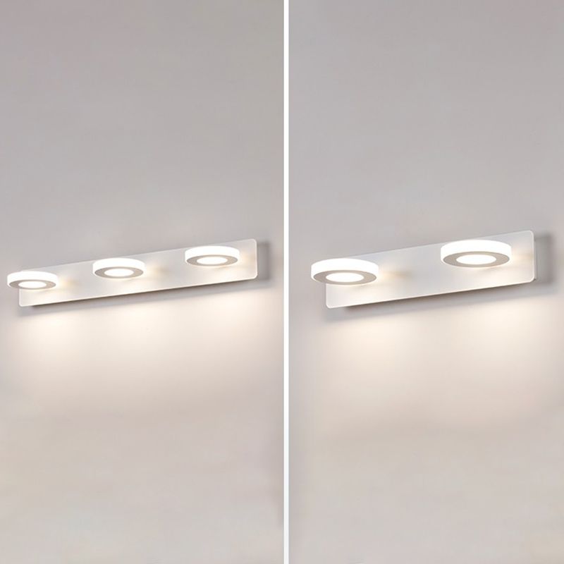 Postmodern Metal tocador Ligero blanco Multi luces LED Mirror Light para baño