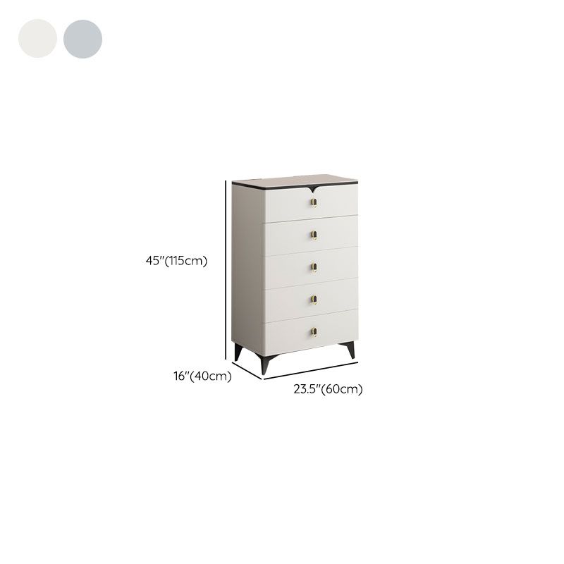 Stone Contemporary Storage Chest Bedroom Chest with Black Legs