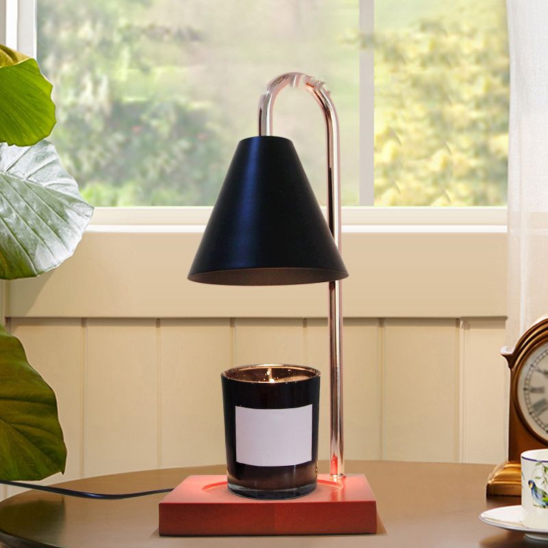 Metalen boog tafellamp moderne stijl kleurrijke single light tafel licht voor slaapkamer