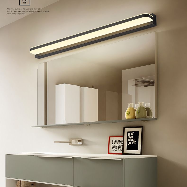 Lineare Waschtischbeleuchtung Ideen moderne Wandlampe in mehreren Sichtlosen für Badezimmer