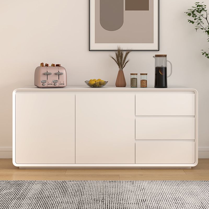 Contemporary Style Wood Sideboard Cabinet with Cabinets and Drawers