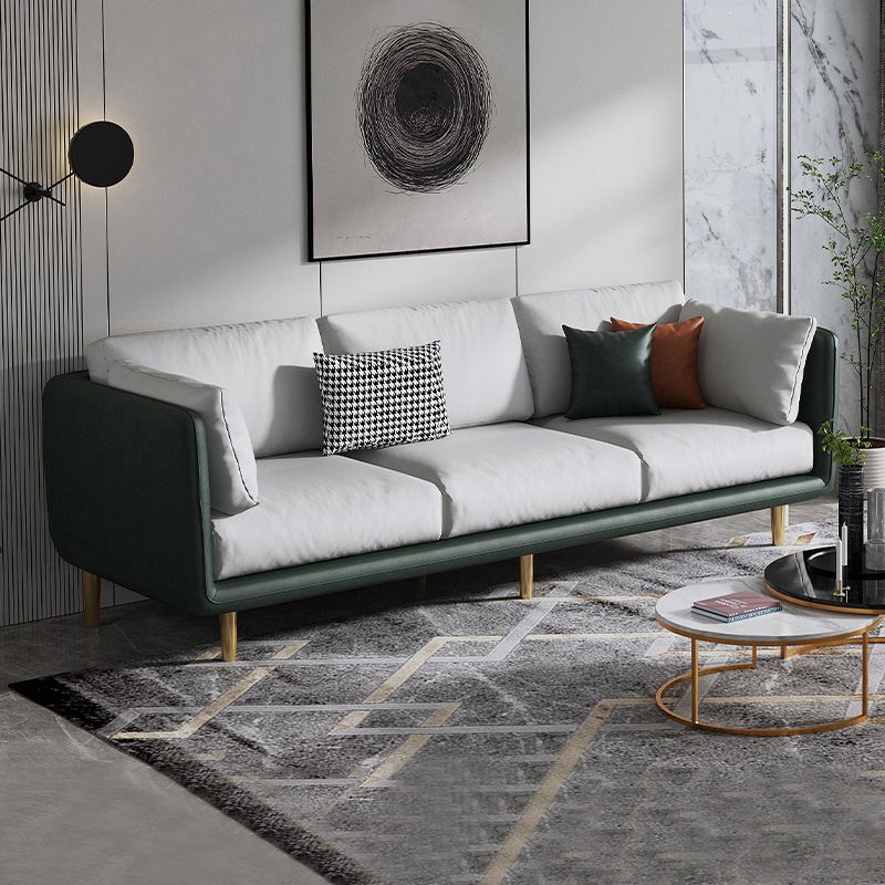 Contemporary 3-Seater Sofa with 3 Pillows Back and Pillow Top Arm