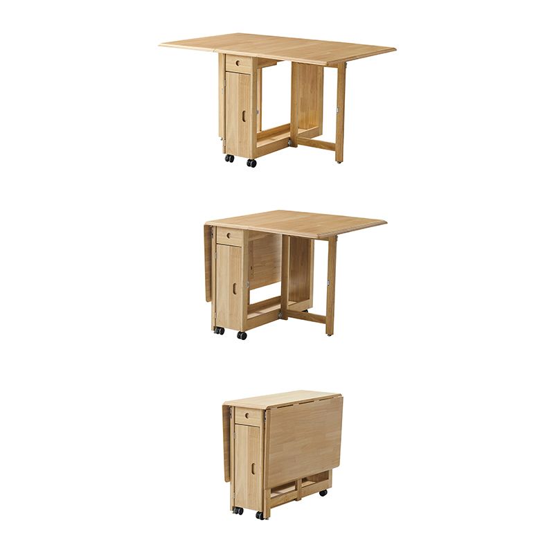 1/2/3/5 PCS Wood Modern Dining Room Ensemble avec ensemble de restaurants pliables