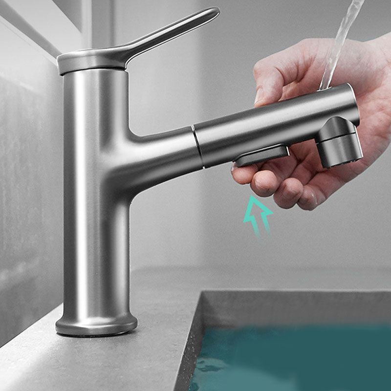 Modern Vessel Faucet Brass Single Handle Low Arc Vessel Faucet for Home