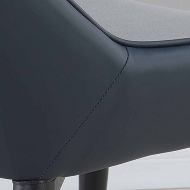 Silla de comedor de metal industrial Sillón de comedor de cuero sintético para uso en restaurantes