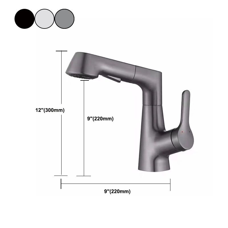 Modern Vessel Sink Faucet Brass Lever Handles Swivel Spout Bathroom Vessel Faucet